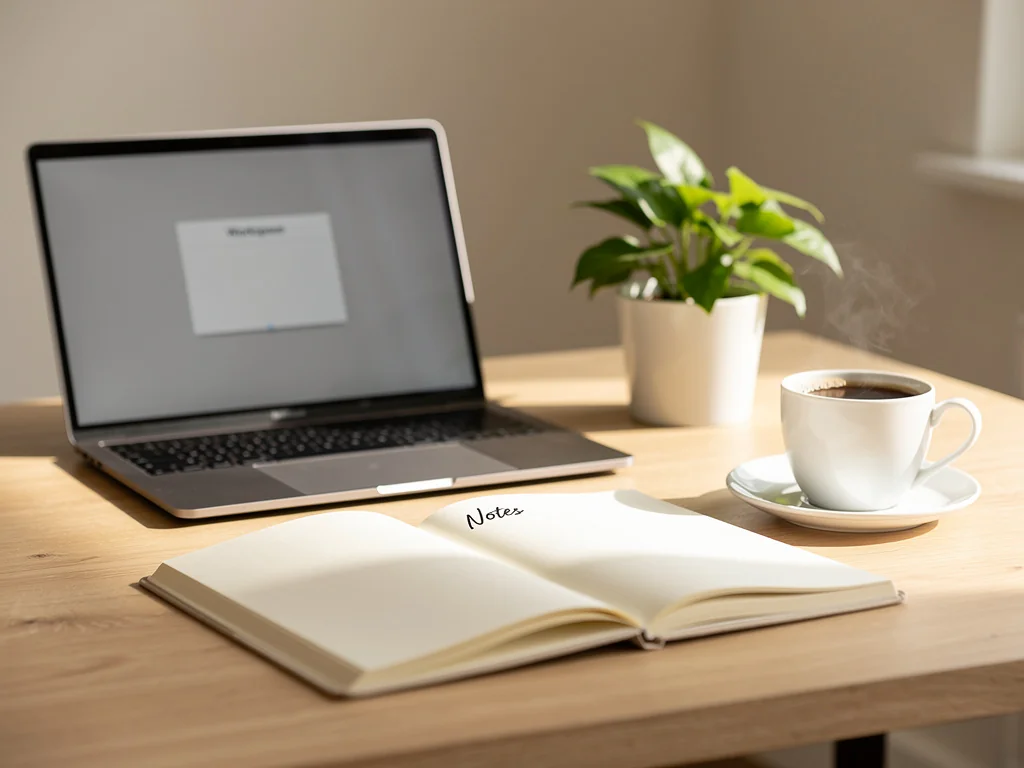 Espace de travail épuré